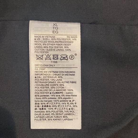 Mens XL herringbone black gray XL blazer sport coat dinner jacket - Picture 11 of 11